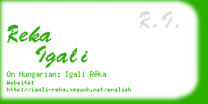 reka igali business card